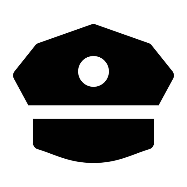 Tapón Policía Icono Web Diseño Simple — Archivo Imágenes Vectoriales