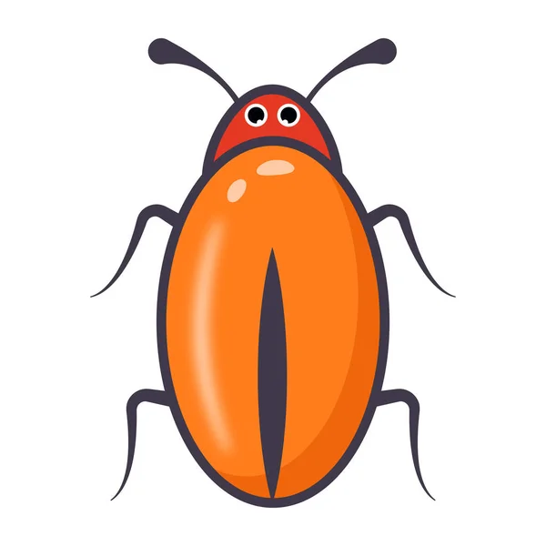 Lindo Insecto Insecto Vector Ilustración Diseño — Vector de stock