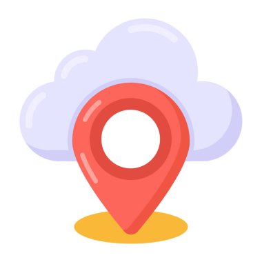 Bulut ağı. vektör illüstrasyonu