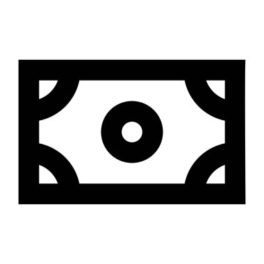 Para için. Web simgesi basit illüstrasyon