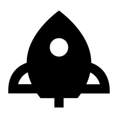 roket ağ ikonu vektör illüstrasyonu 