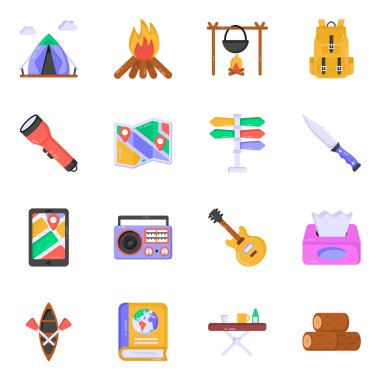 kamp ve turizm simgeleri belirlendi.