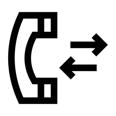 Telefon arama web simgesi. düz resimleme