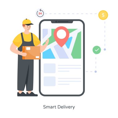 Teslimat. Web simgesi