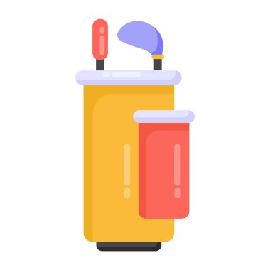 Vektör illüstrasyonu, golf simgesi arkaplanı