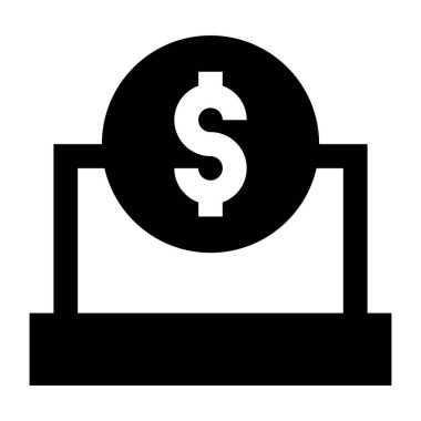 Dolar web simgesi basit tasarım