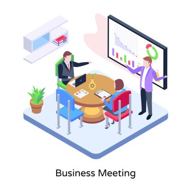 İş adamları bilgisayar ve analiz vektör illüstrasyon tasarımı ile çalışıyor