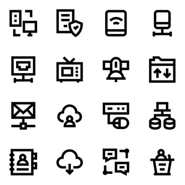 Web simgesi vektör illüstrasyonu