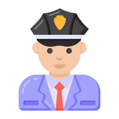 polis adam web simgesi basit tasarım 