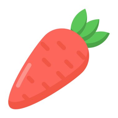Havuç sebze. Web simgesi basit illüstrasyon