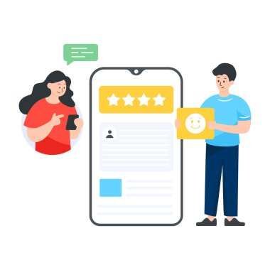 Akıllı telefon ve tablet bilgisayar vektör illüstrasyonlu kadın