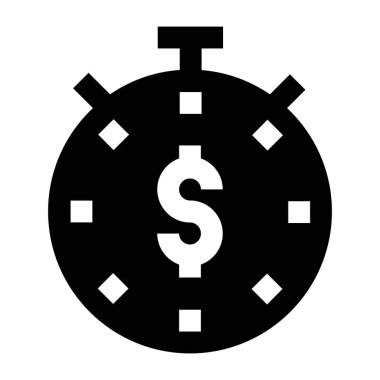 Dolar web simgesi vektör illüstrasyonu 