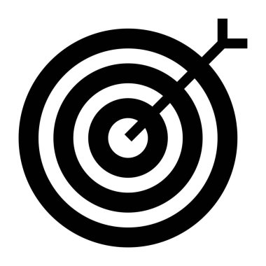 Hedef. Web simgesi basit illüstrasyon