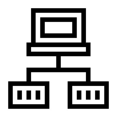 hiyerarşi. Web simgesi basit illüstrasyon