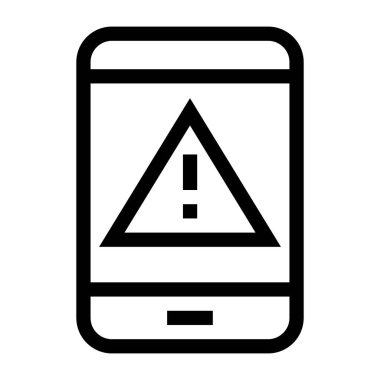 Alarm! Web simgesi basit illüstrasyon