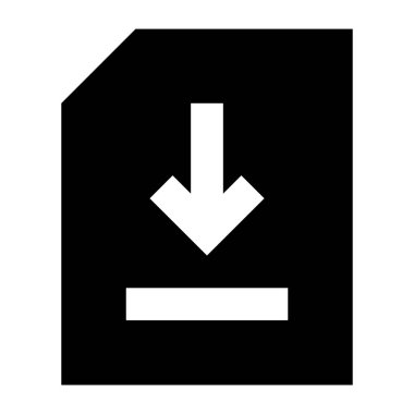 indirme web simgesi, vektör 