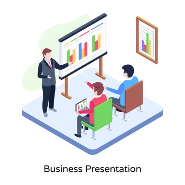 İş ekibi dizüstü bilgisayarlar ve çizelgelerle çalışıyor. vektör illüstrasyonu