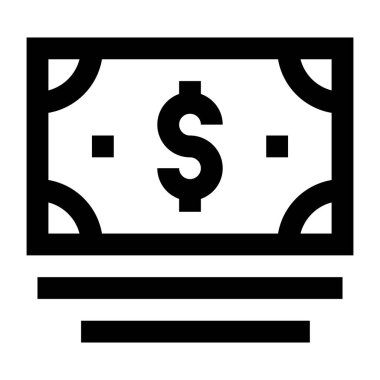 Dolar web simgesi basit tasarım