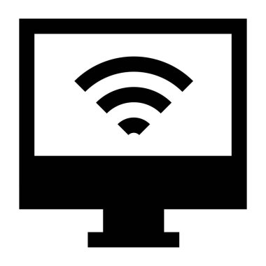wi-fi web simgesi vektör çizimi 