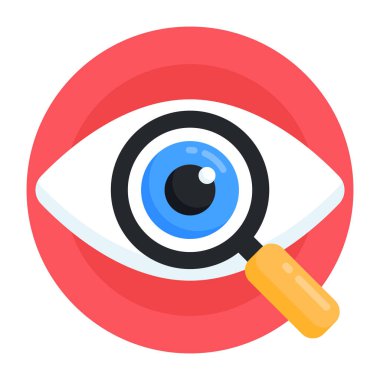 göz vektörü simgesi, arama ve optimizasyon, veri, görme, odaklanma,