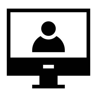 kullanıcı. Web simgesi basit illüstrasyon