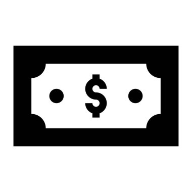 Dolar web simgesi. düz resimleme