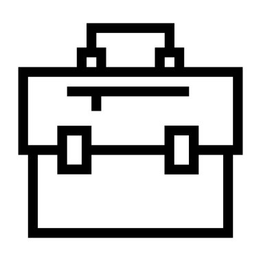 Çanta. Web simgesi basit tasarım