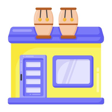 Modern b 'nin vektör illüstrasyonu eksik simgesi