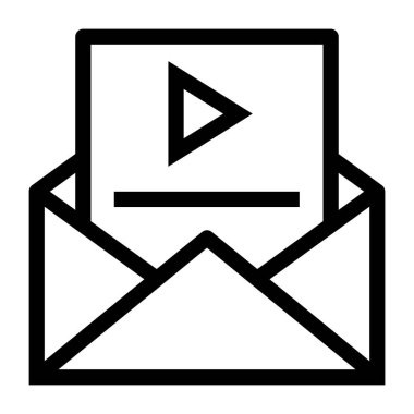 e- posta web simgesi vektör illüstrasyonu 