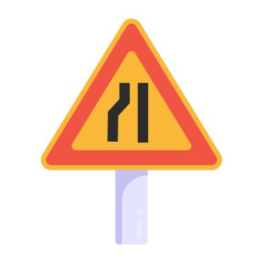 Yol simgesi, vektör illüstrasyonu