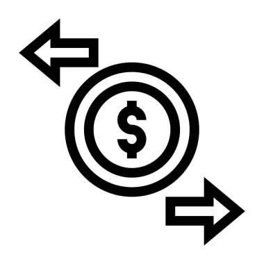 Dolar web simgesi basit tasarım