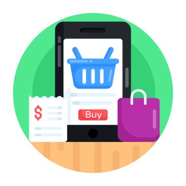 İnternetten alışveriş. Basit tasarım