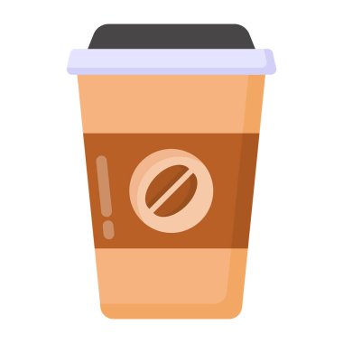 Kahve. Web simgesi basit tasarım