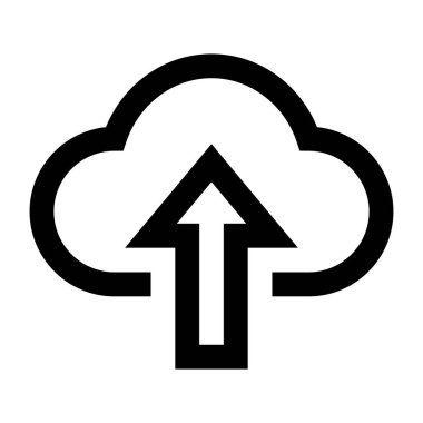 bulut hesaplama web simgesi vektör illüstrasyonu 