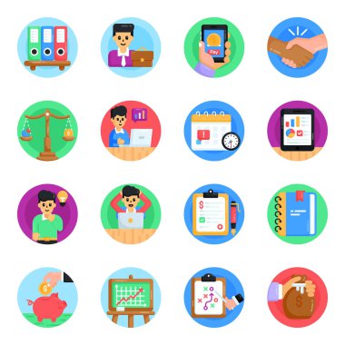 Hastane ikonları hazır. Web için 25 okuma kitabı vektör simgesinin karikatür çizimi