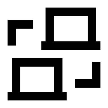 ağ simgesi. düz resimleme