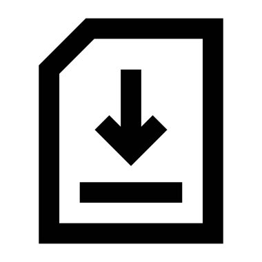 indirme web simgesi, vektör 