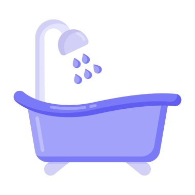 banyo web simgesi basit tasarım