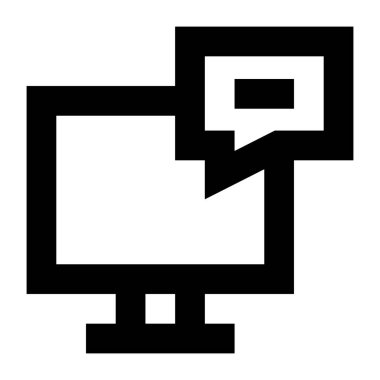 Bilgisayar ekranı. vektör illüstrasyonu