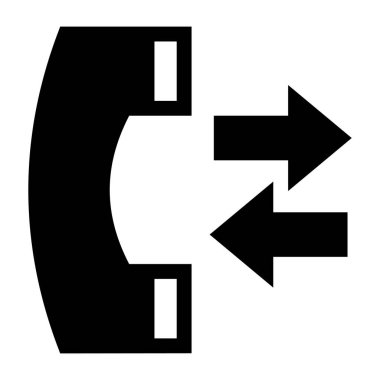 Telefon arama web simgesi. düz resimleme