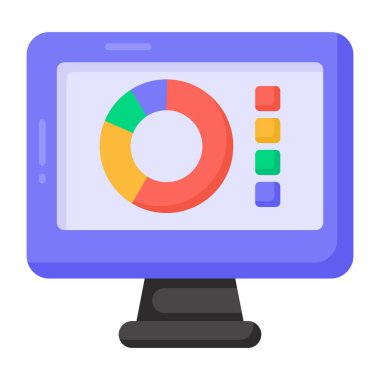 Bilgisayar ekranı. Web simgesi