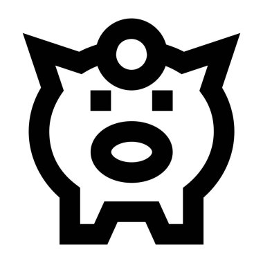 Piggy Bank web simgesi Basit tasarım