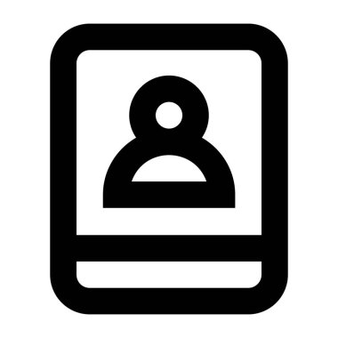 kullanıcı. Web simgesi basit illüstrasyon