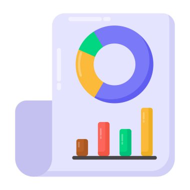 chart, pie, graph, data, analytics, statistics, report, progress, circle, vector illustration