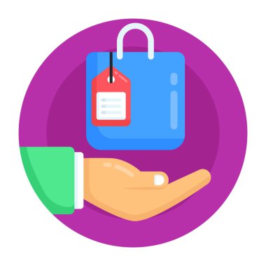 Alışveriş çantası. Basit tasarım