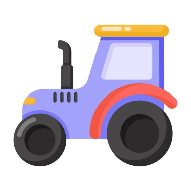 Traktör. Web simgesi basit illüstrasyon