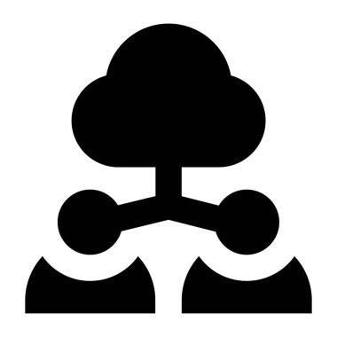 bulut web simgesi vektör illüstrasyonu 