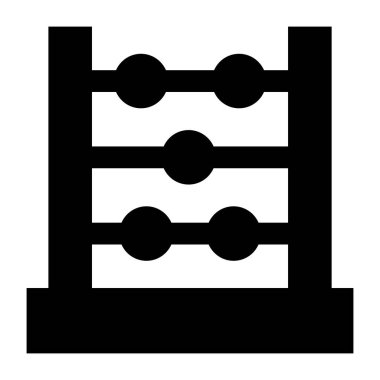 Abaküs. Web simgesi basit illüstrasyon