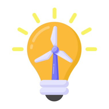 Güneş enerjisi ikonu. Web tasarımı için eko pil vektör simgelerinin düz çizimi