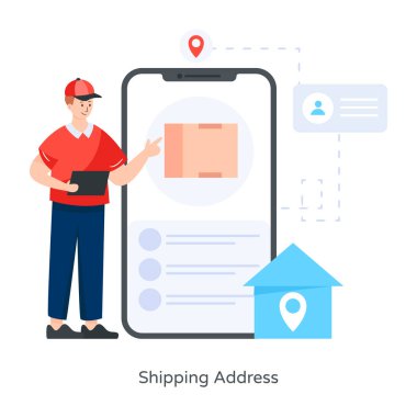 dağıtım vektörü çizimi